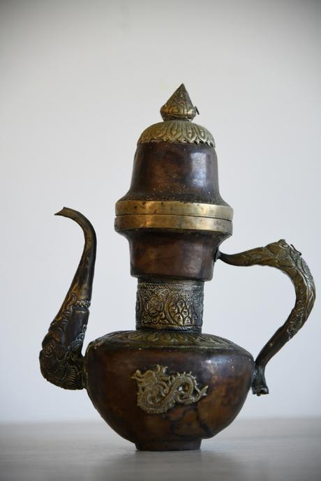Copper Eastern Decorative Tibetan Ewer Pot (1 of 12) Copper Eastern Decorative Tibetan Ewer Pot (1 of 12)