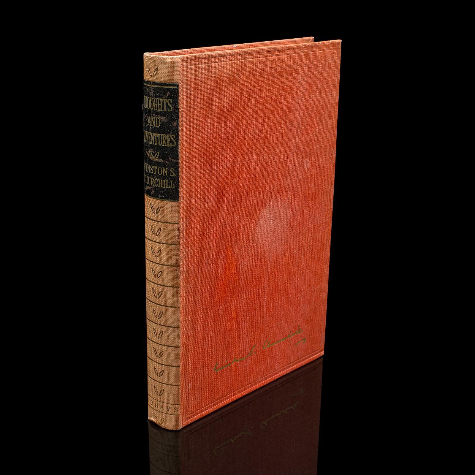 Vintage Winston Churchill Book, Thoughts And Adventures, English, Autobiography (1 of 12) Vintage Winston Churchill Book, Thoughts And Adventures, English, Autobiography (1 of 12)