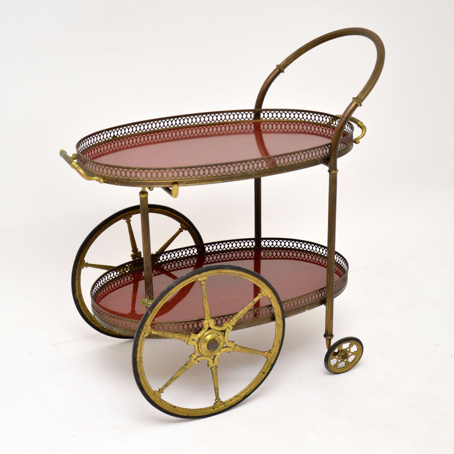 1960’s Vintage French Brass Drinks Trolley (1 of 13) 1960’s Vintage French Brass Drinks Trolley (1 of 13)