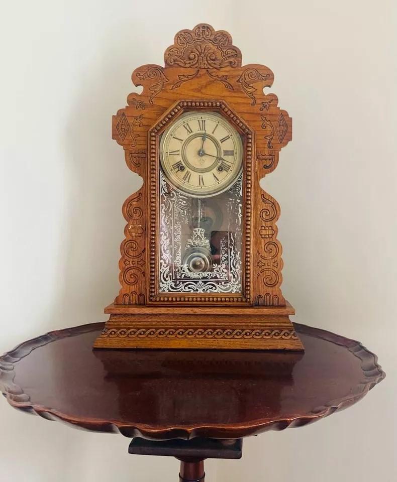 Ansonia Ginger Bread Clock 1800s Style (1 of 5)