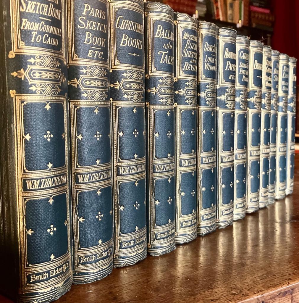 1869 Novels Essays Ballads of William Thackeray 13 Vols Gilt Decorated Bindings (1 of 5) 1869 Novels Essays Ballads of William Thackeray 13 Vols Gilt Decorated Bindings (1 of 5)