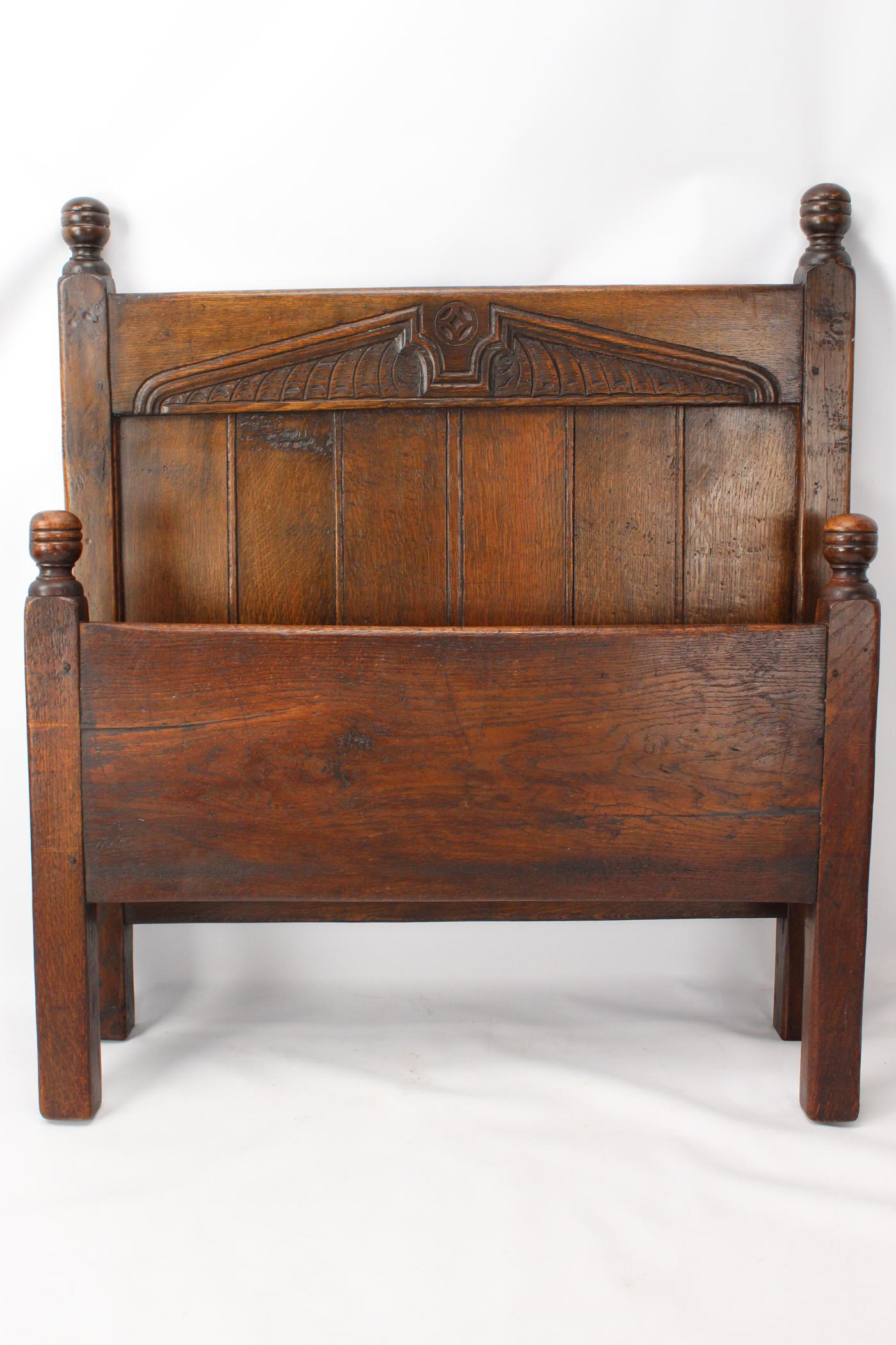 Edwardian Oak Single Bed (1 of 13) Edwardian Oak Single Bed (1 of 13)
