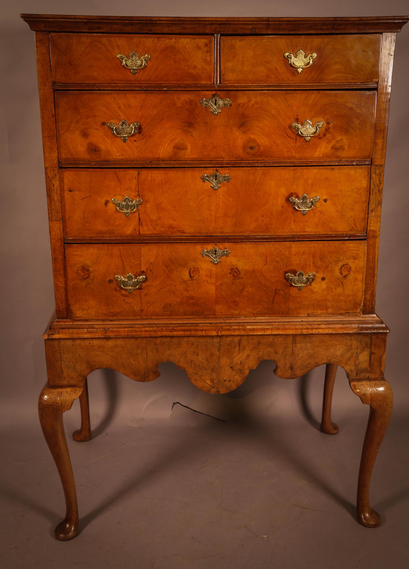 18th Century Chest on Stand in English Walnut (1 of 7)