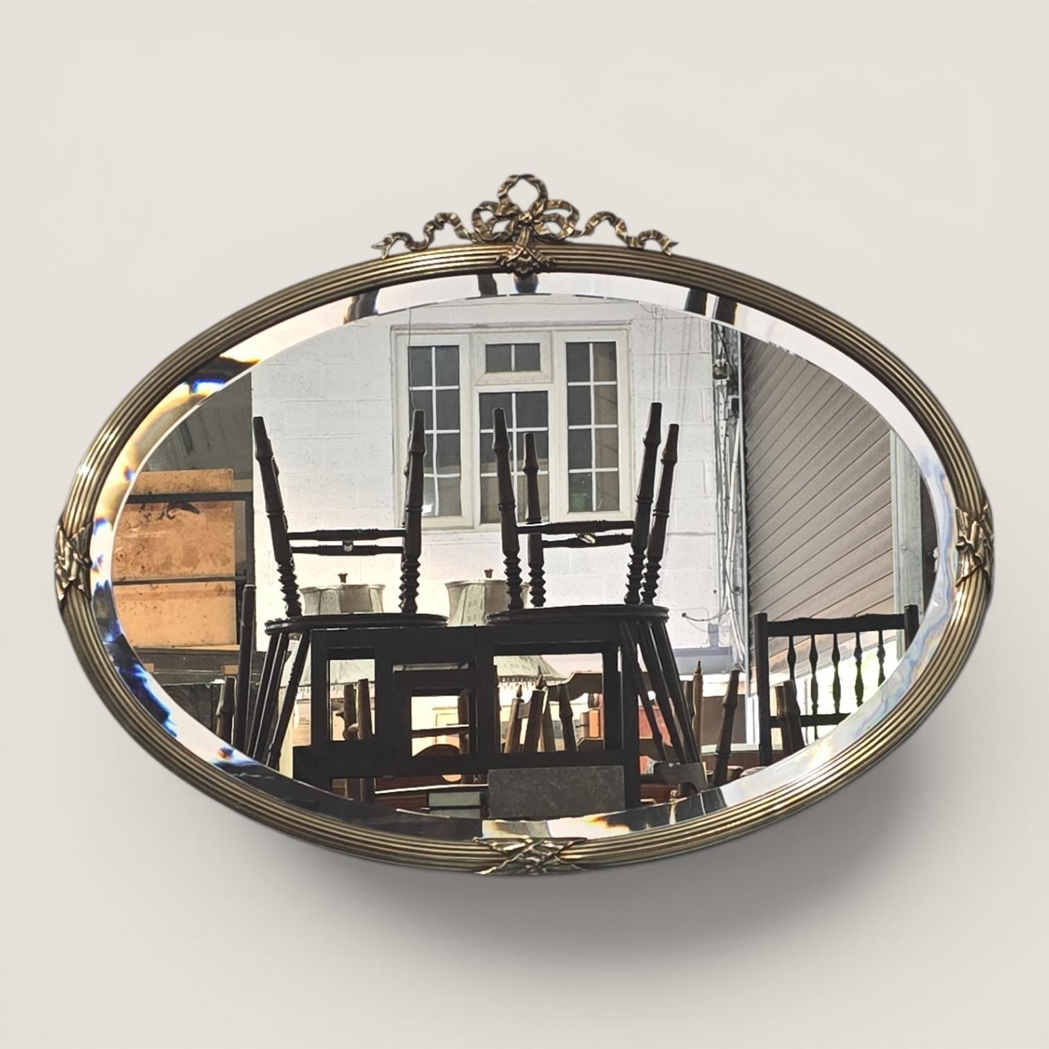 Victorian Oval Brass Mirror (1 of 8) Victorian Oval Brass Mirror (1 of 8)