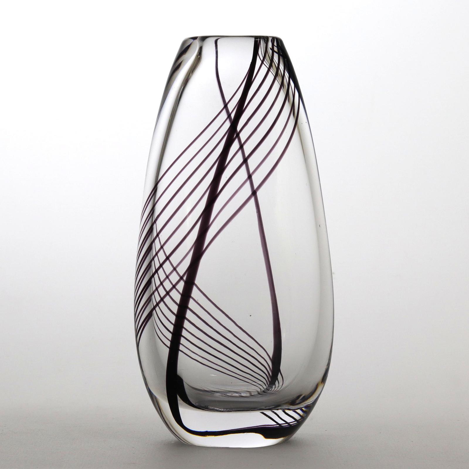 Vicke Lindstrand for Kosta Sommerso Glass Vase with Double Spiral c.1950 (1 of 9) Vicke Lindstrand for Kosta Sommerso Glass Vase with Double Spiral c.1950 (1 of 9)