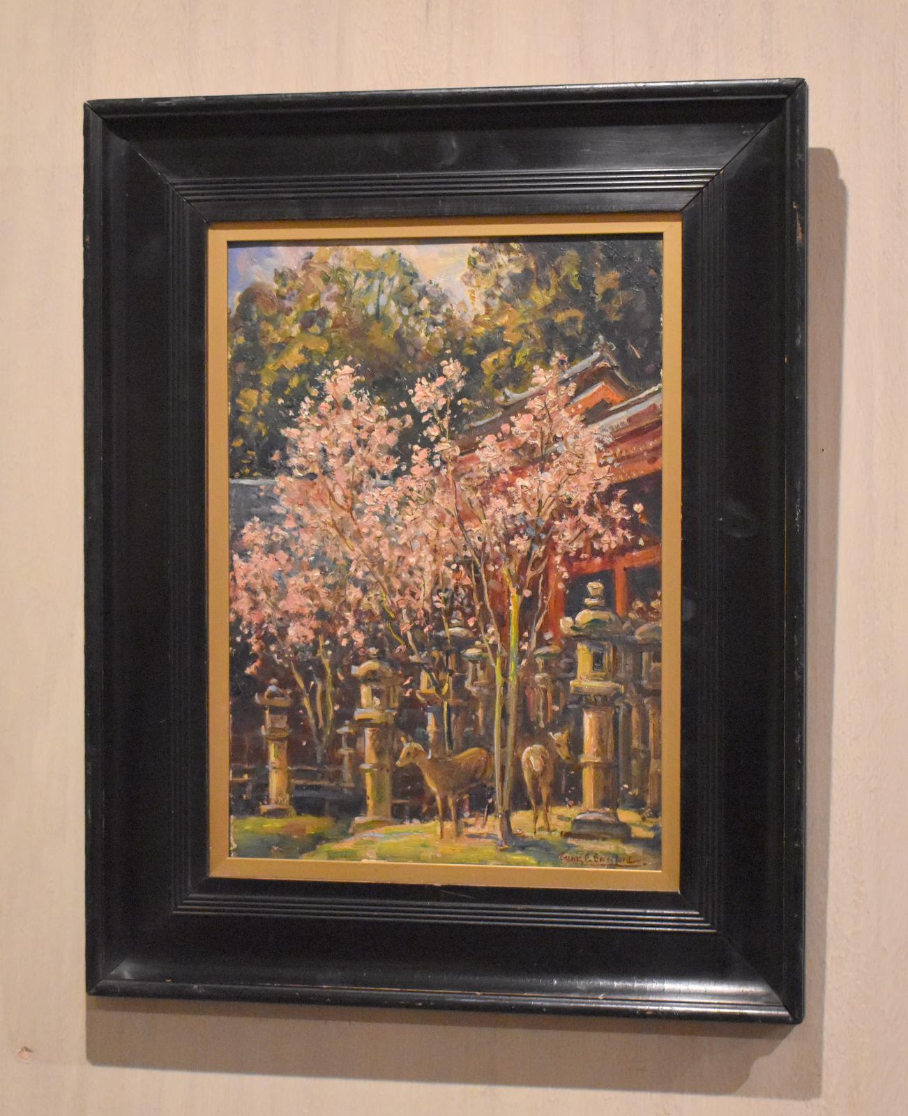 ‘Spring in the Temple Grounds’ Oil Painting by Frank E. Beresford (1 of 7) ‘Spring in the Temple Grounds’ Oil Painting by Frank E. Beresford (1 of 7)