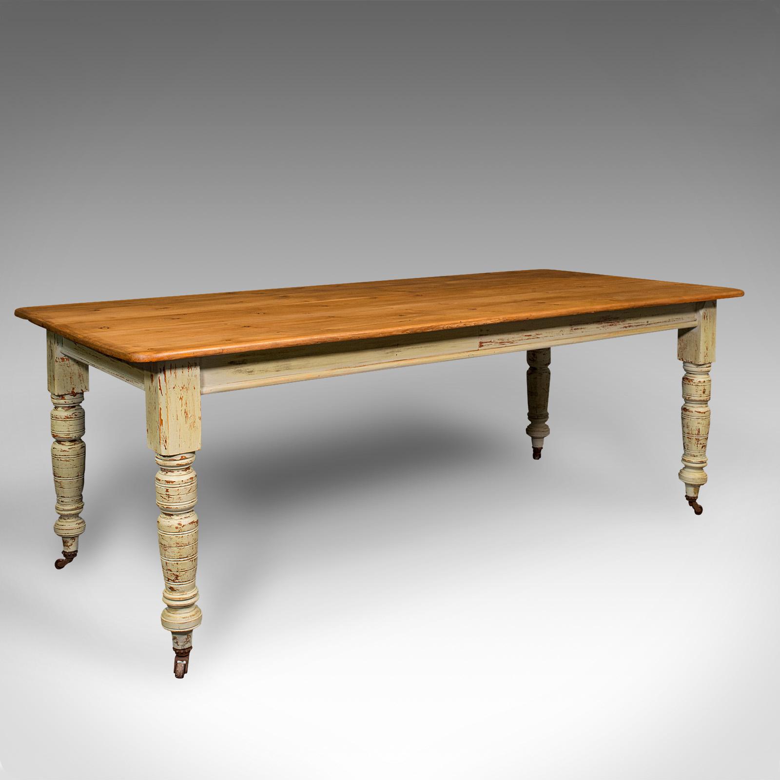 Antique Farmhouse Table, English, Pine, 6 Seat, Dining, Kitchen, Victorian c.1900 (1 of 10) Antique Farmhouse Table, English, Pine, 6 Seat, Dining, Kitchen, Victorian c.1900 (1 of 10)