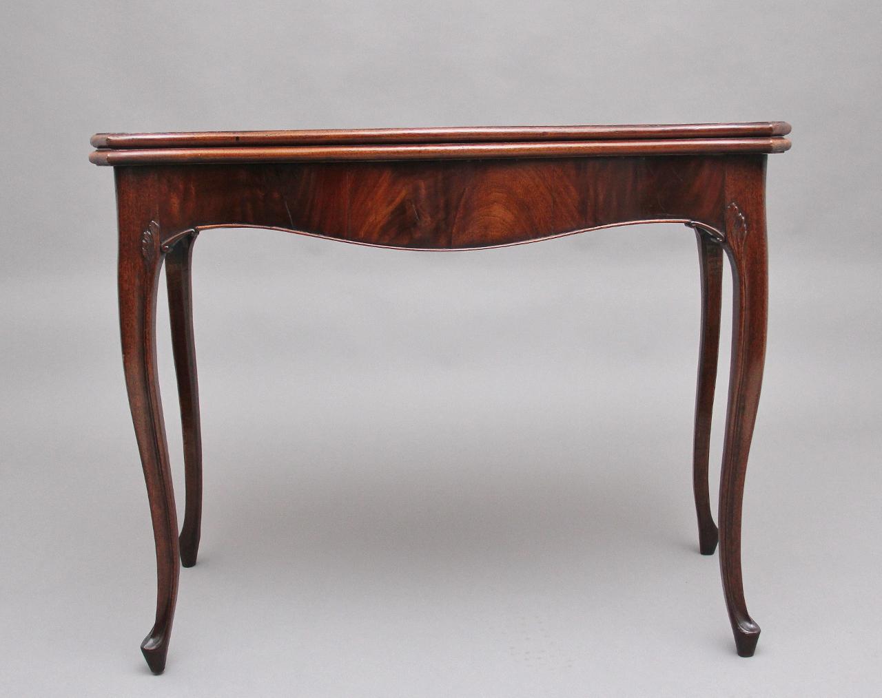 19th Century Mahogany Card Table (1 of 10)