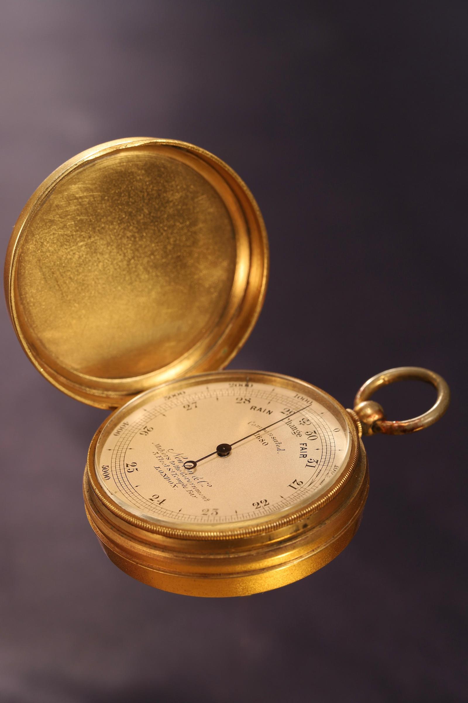 Unusual Hunter Cased Pocket Barometer Retailed by Newton No 1680 c.1900 (1 of 14)