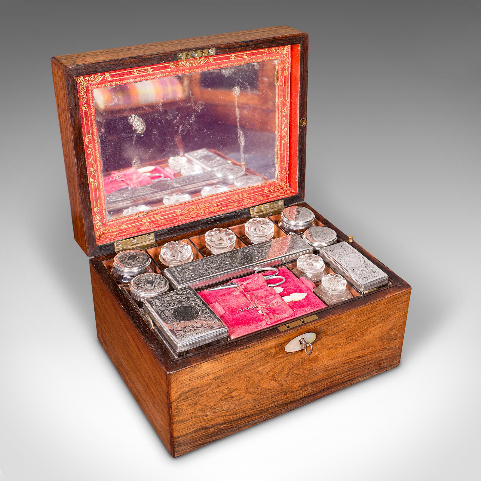 Antique Dressing Table Box, English, Boudoir, Vanity Case - Victorian c.1850 (1 of 12) Antique Dressing Table Box, English, Boudoir, Vanity Case - Victorian c.1850 (1 of 12)