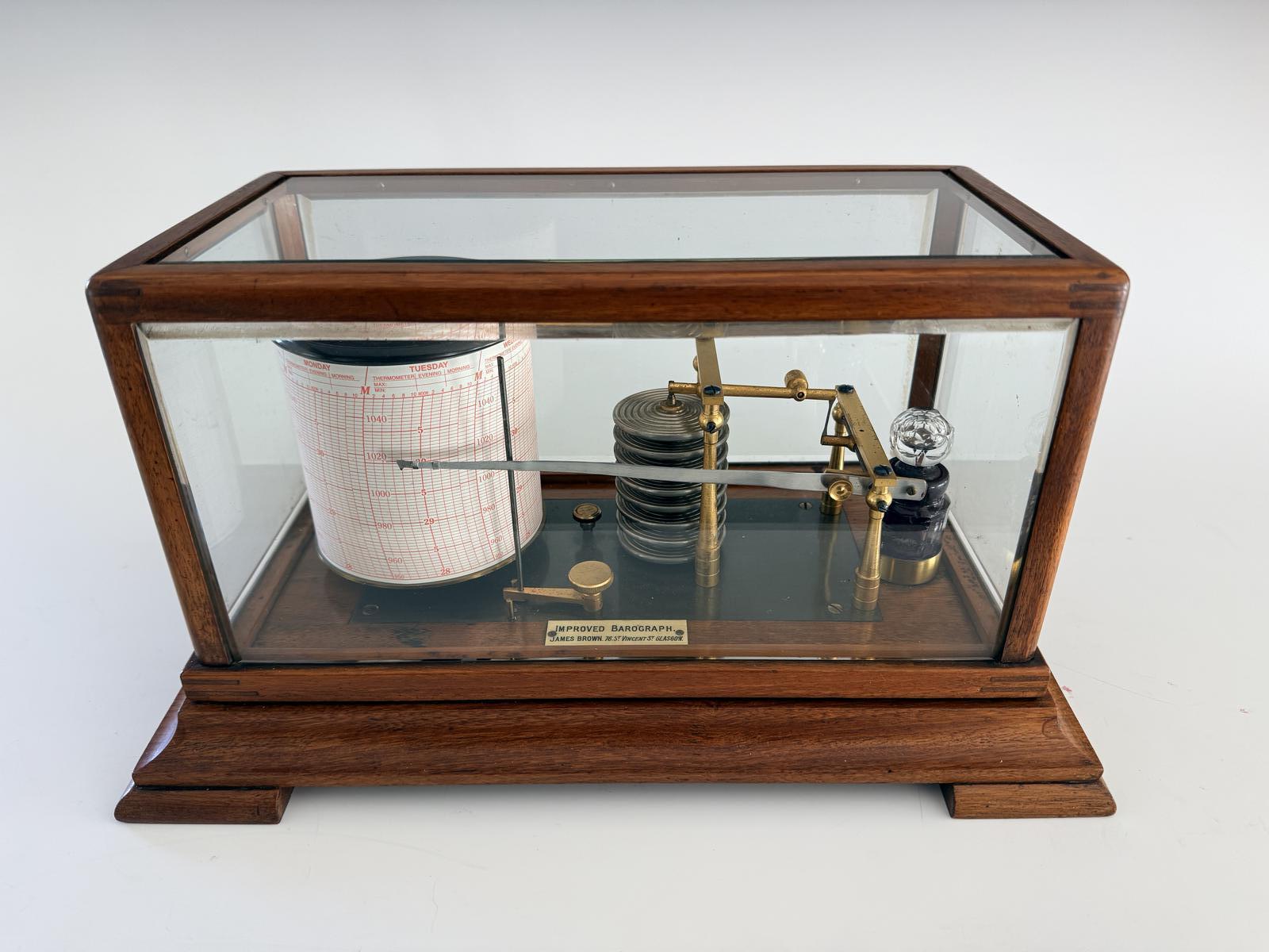 Improved Barograph by James Brown, Glasgow (1 of 9) Improved Barograph by James Brown, Glasgow (1 of 9)