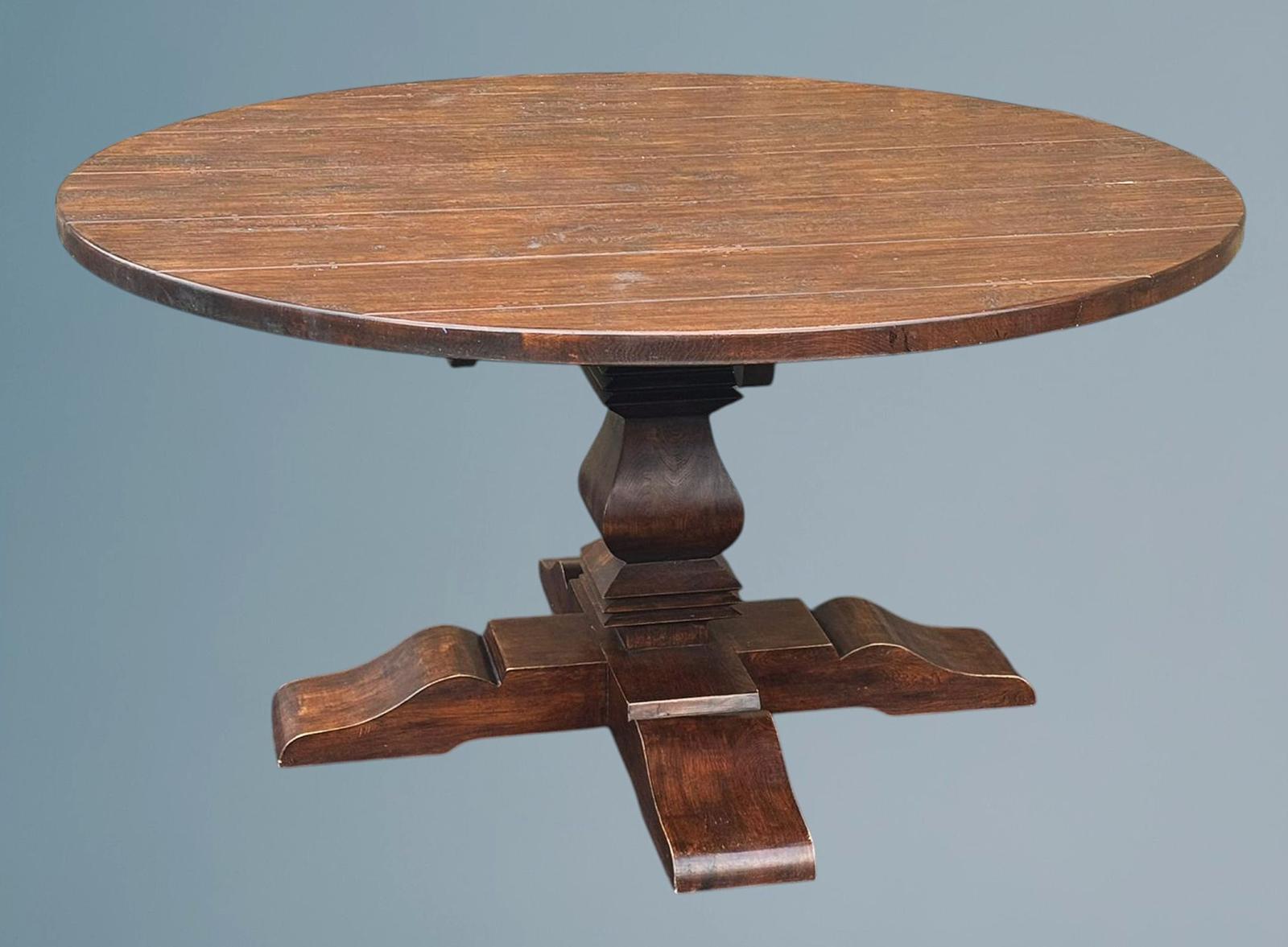 Rustic Circular Dining Table - Seats 6 (1 of 7)