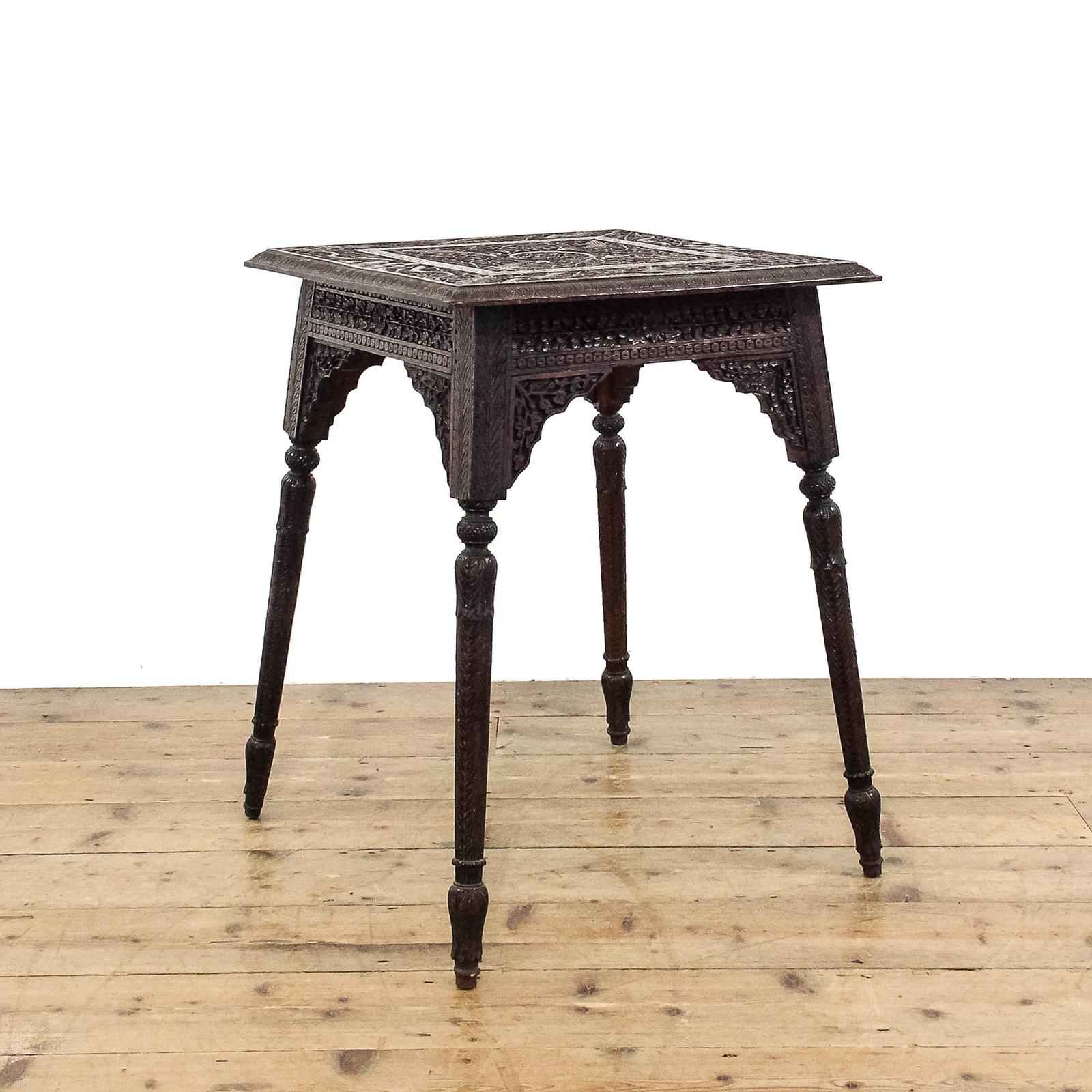 Antique Anglo Indian Carved Side Table (1 of 8)
