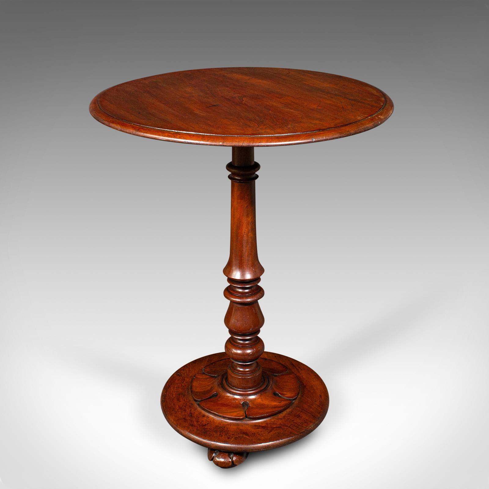 Antique English Tilt-Top Lamp / Occasional / Side / Wine Table - William IV c.1835 (1 of 11)
