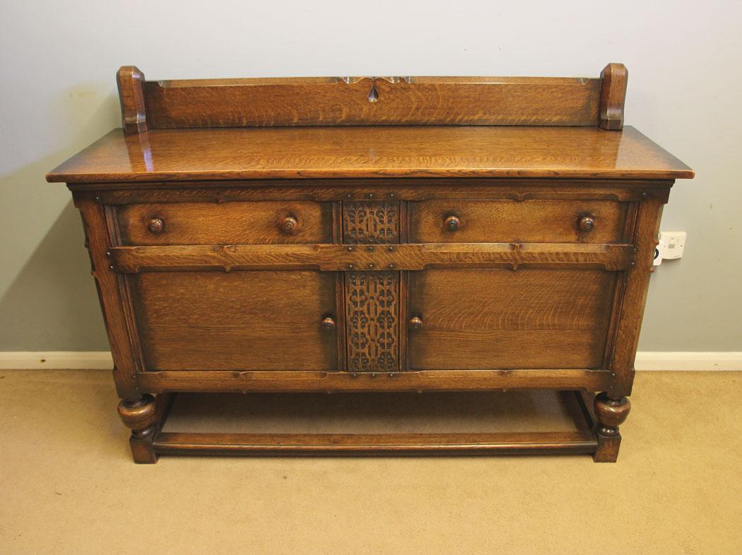 Antique Quality Oak Sideboard Dresser Base (1 of 14)