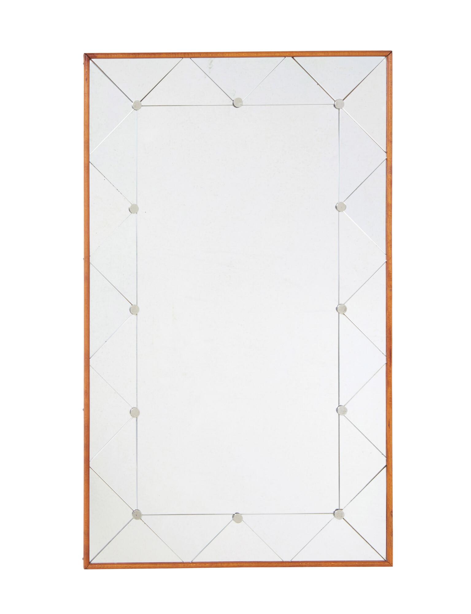 Mid Century Swedish Harlequin Wall Mirror (1 of 5)