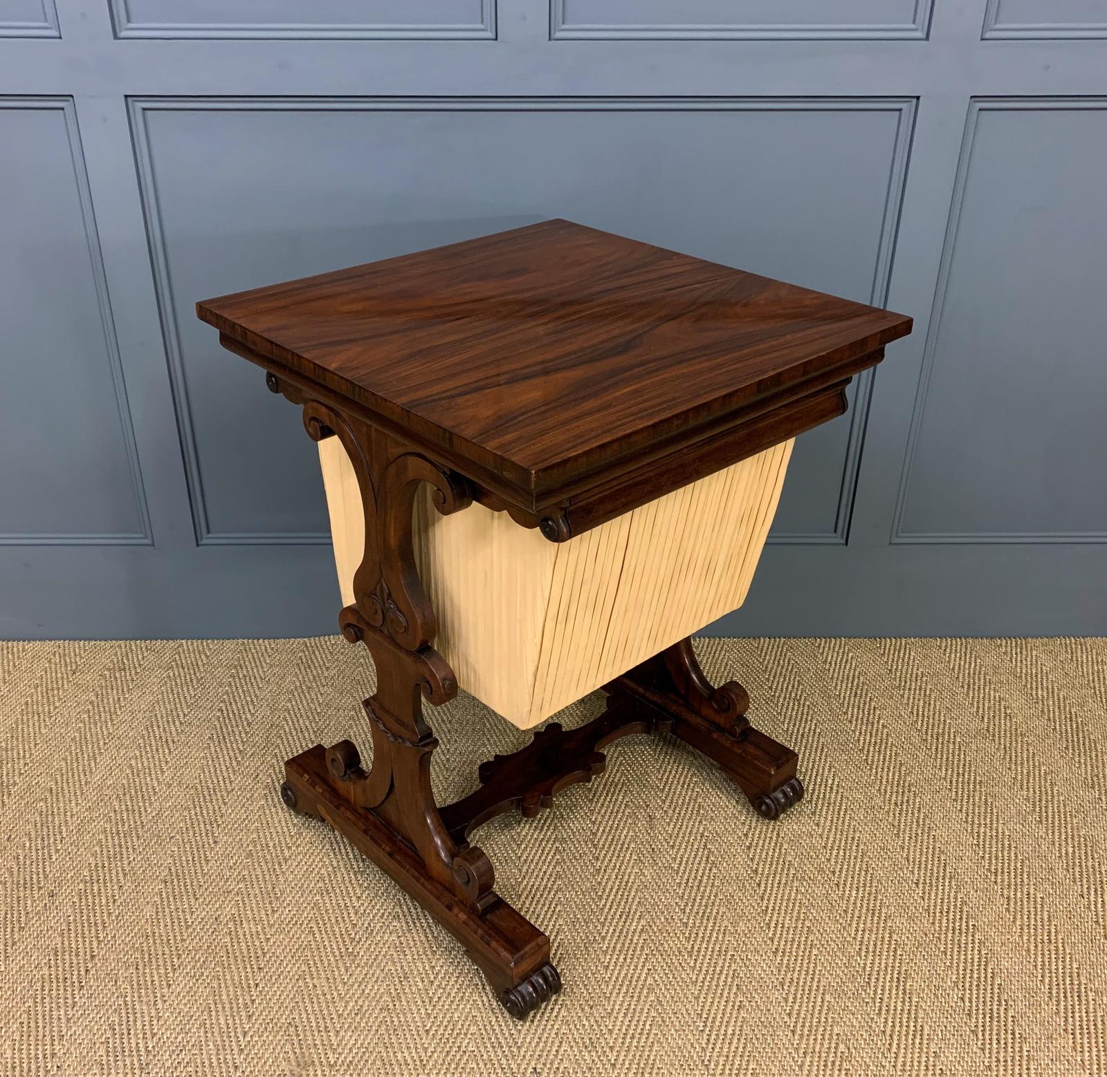 William IV Rosewood Work Table (1 of 15)