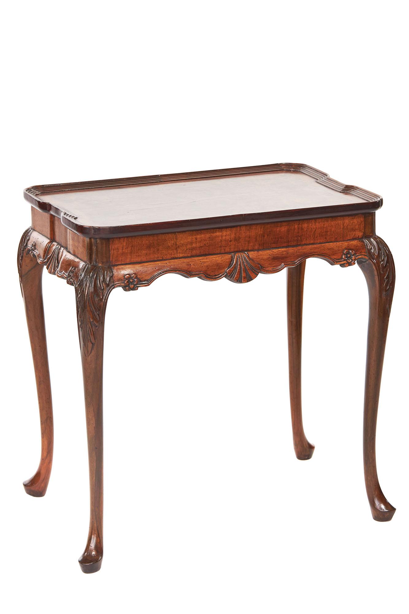 Quality Burr Walnut Georgian Style Silver Table c.1920 (1 of 7) Quality Burr Walnut Georgian Style Silver Table c.1920 (1 of 7)