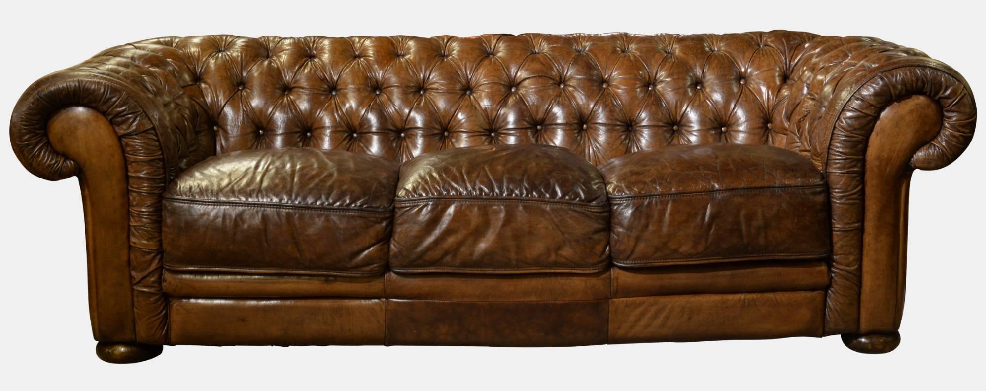 Large 3 Seater Leather Chesterfield Sofa (1 of 1) Large 3 Seater Leather Chesterfield Sofa (1 of 1)