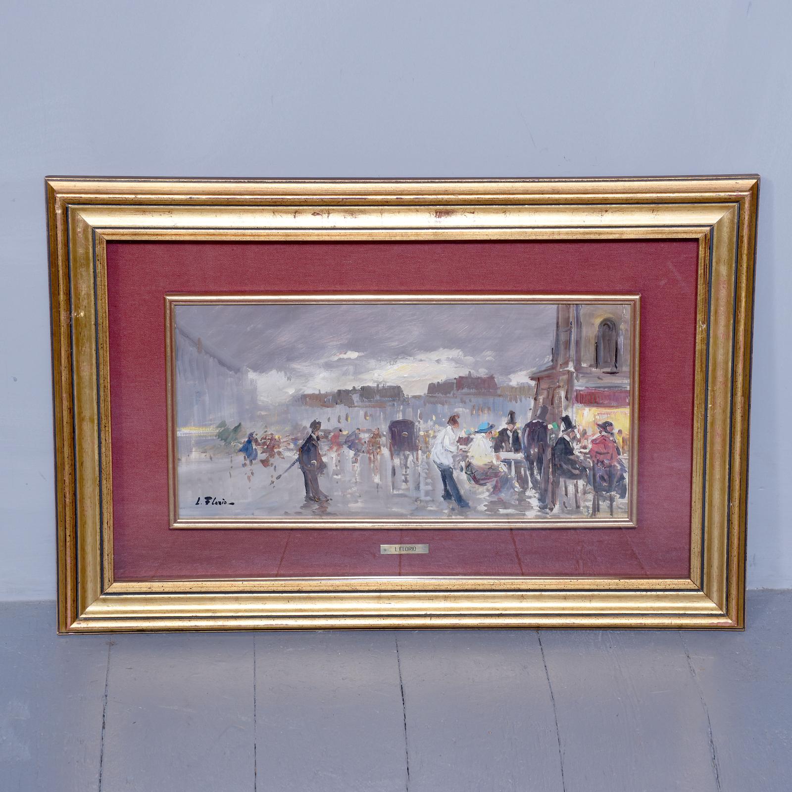 Stylish Oil Painting of a Street Scene (1 of 6) Stylish Oil Painting of a Street Scene (1 of 6)