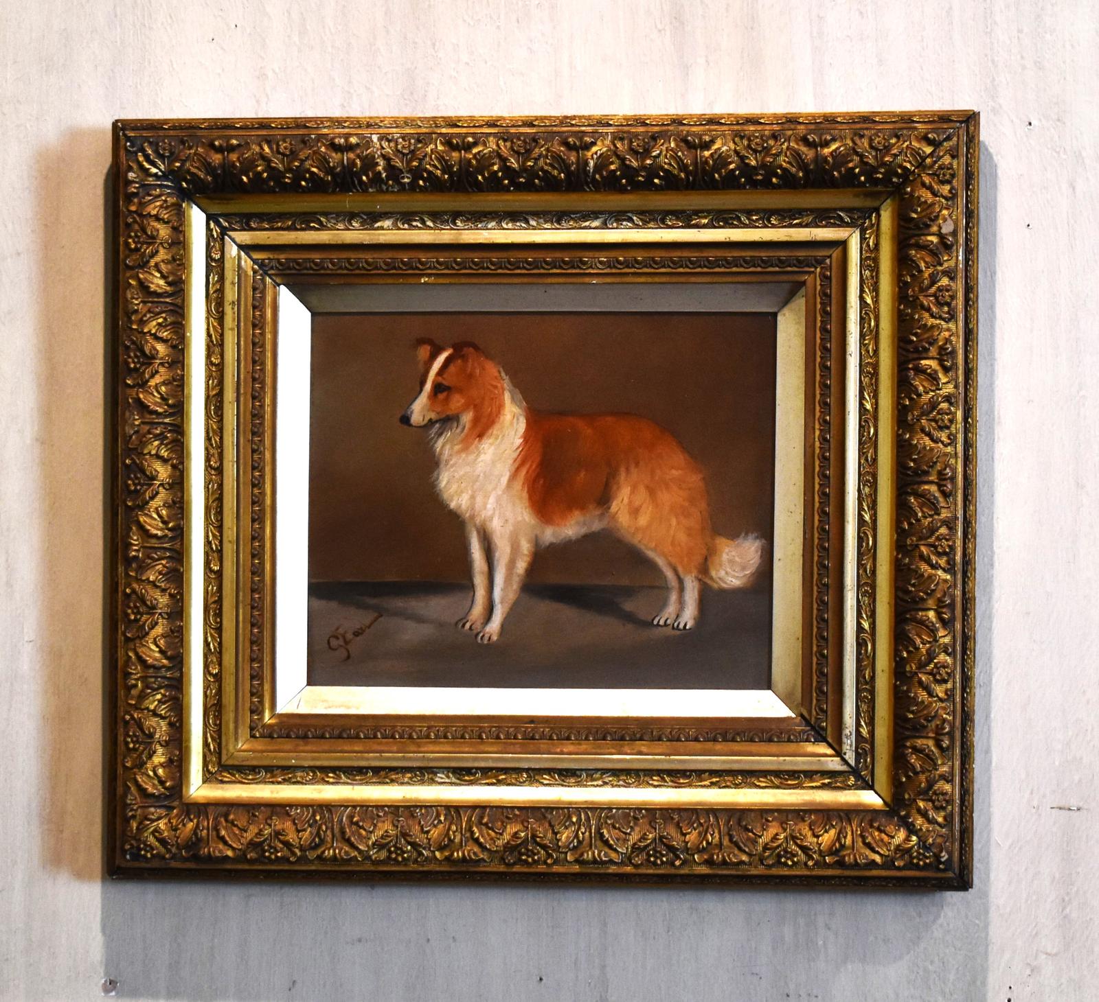 Oil of a Rough Collie by George Earl 1824-1908 (1 of 7)