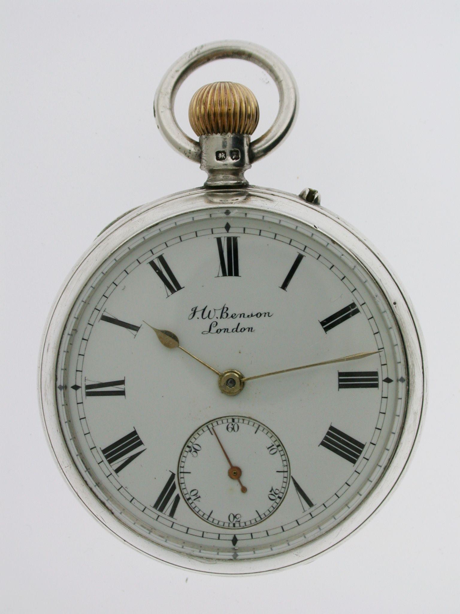 Silver J.W Benson Pocket Watch London 1897 (1 of 9) Silver J.W Benson Pocket Watch London 1897 (1 of 9)