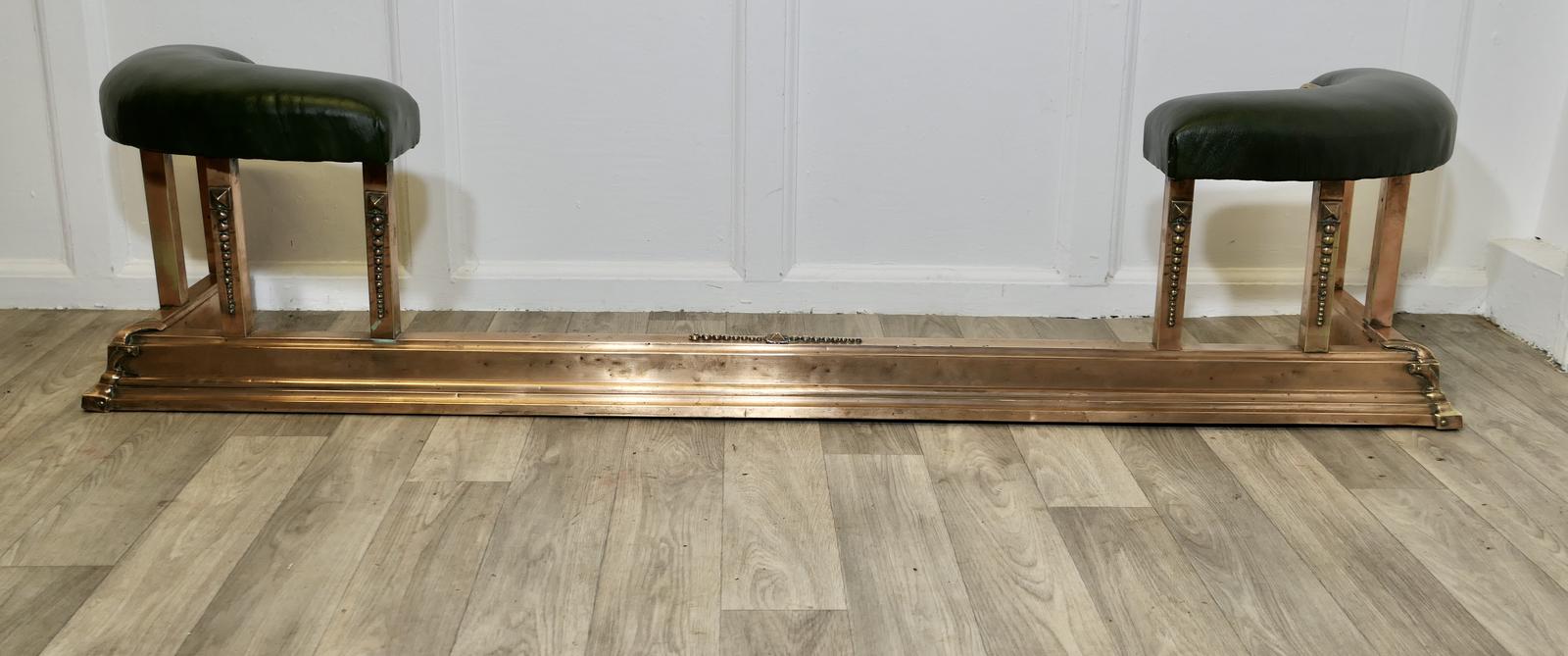 Brass & Copper Green Leather Club Fender (1 of 7)