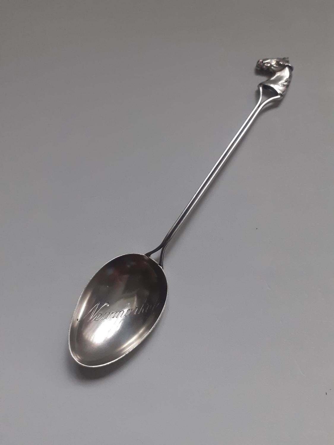 Unusual Silver 'Newmarket' Horse Finial Spoon 1913 (1 of 5)