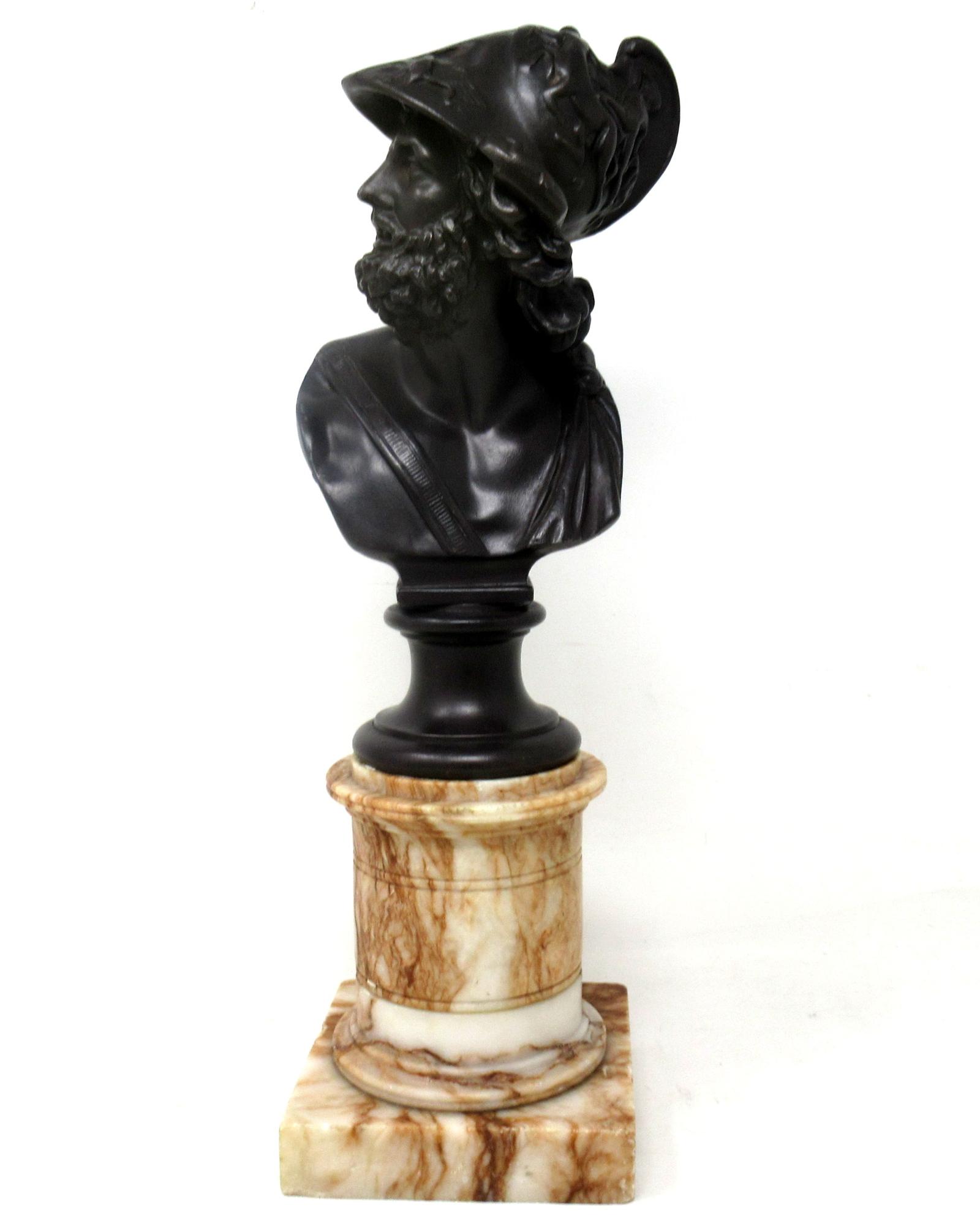 Attrib. Benedetto Boschetti Fine Bronzed Male Bust Ajax Greek Mythological Hero (1 of 9) Attrib. Benedetto Boschetti Fine Bronzed Male Bust Ajax Greek Mythological Hero (1 of 9)