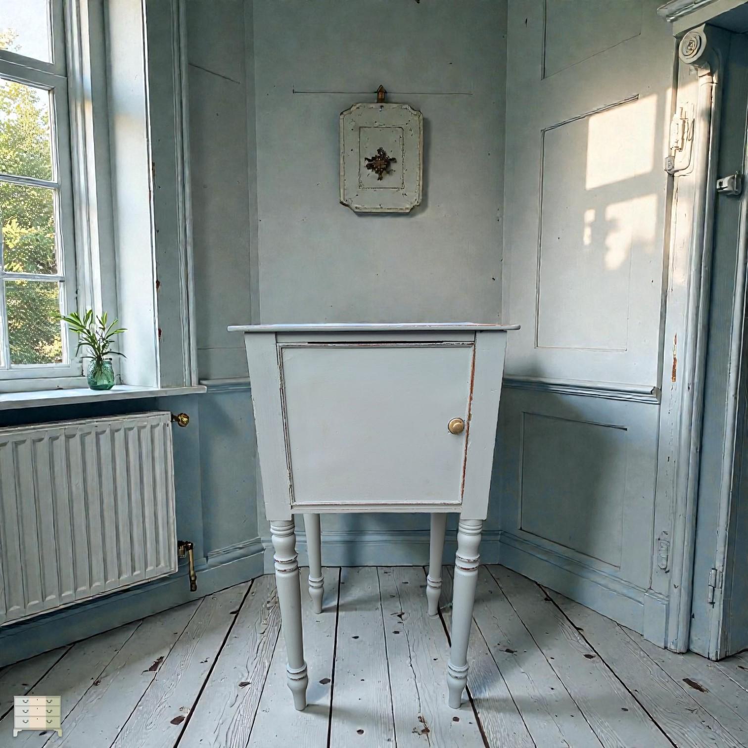 William IV Painted Mahogany Bedside Cupboard (1 of 7) William IV Painted Mahogany Bedside Cupboard (1 of 7)