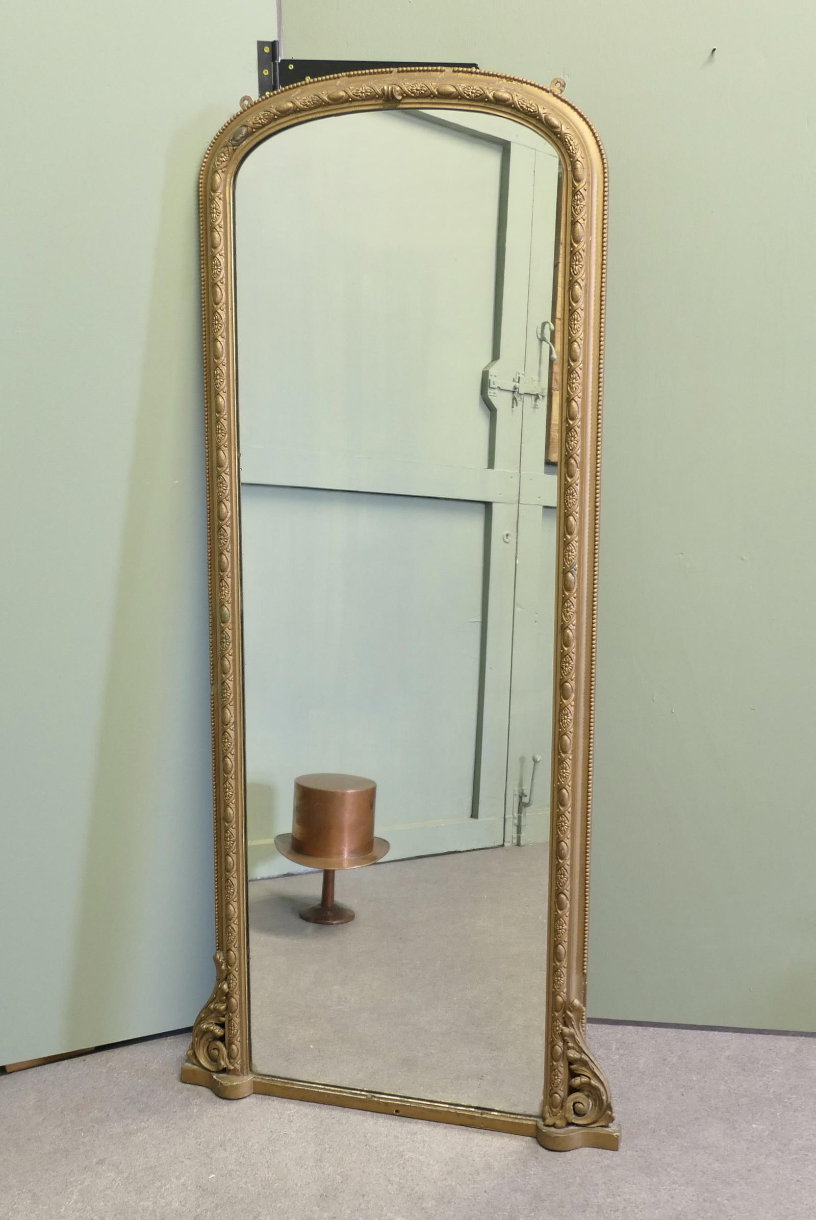 Full Length French 19th Century Louis Philippe Wall Mirror (1 of 6)
