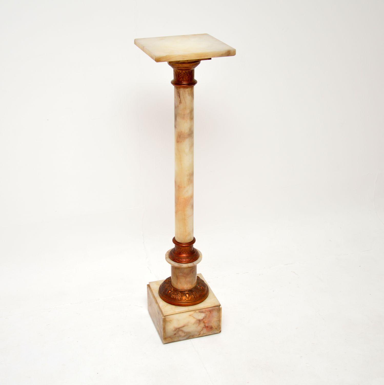 Antique Onyx & Brass Column (1 of 9)