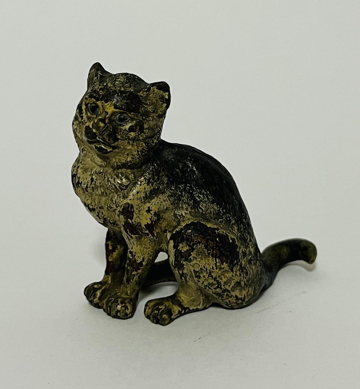 Austrian Cold Painted Bronze Cat (1 of 9) Austrian Cold Painted Bronze Cat (1 of 9)