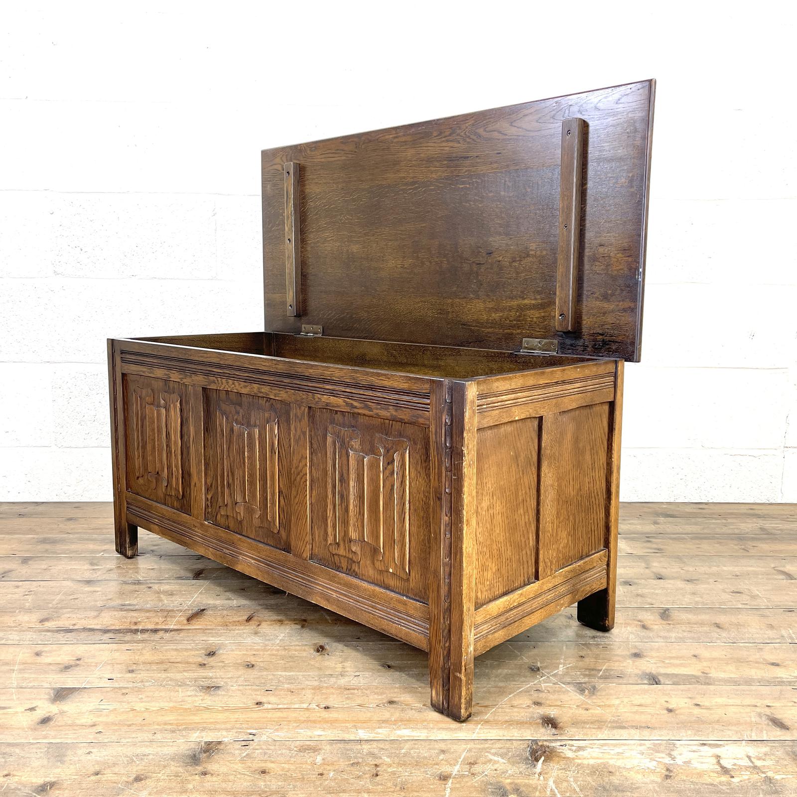 Vintage Oak Blanket Box (1 of 10) Vintage Oak Blanket Box (1 of 10)