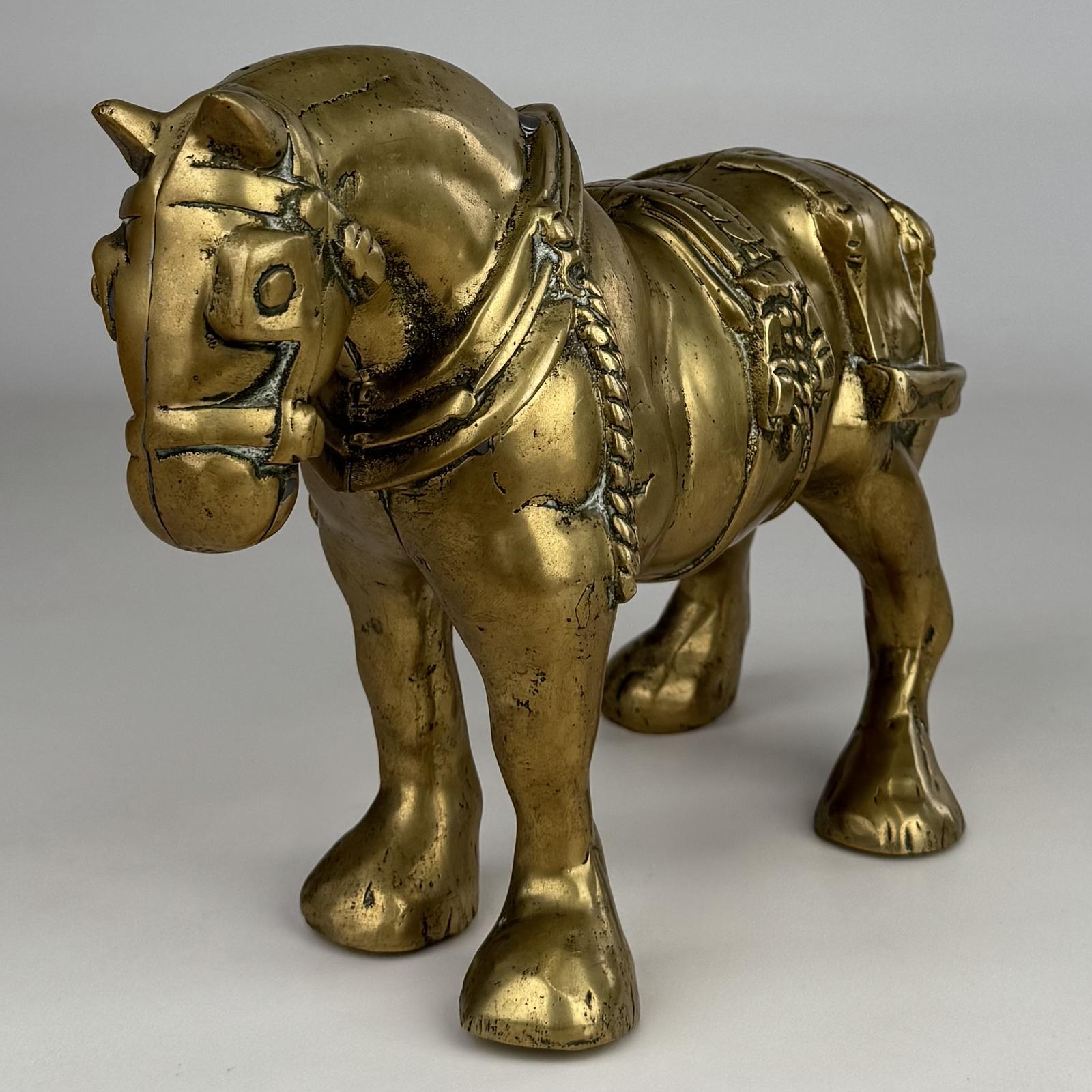 Antique 19th Century Brass Sculpture of a Horse (1 of 12)