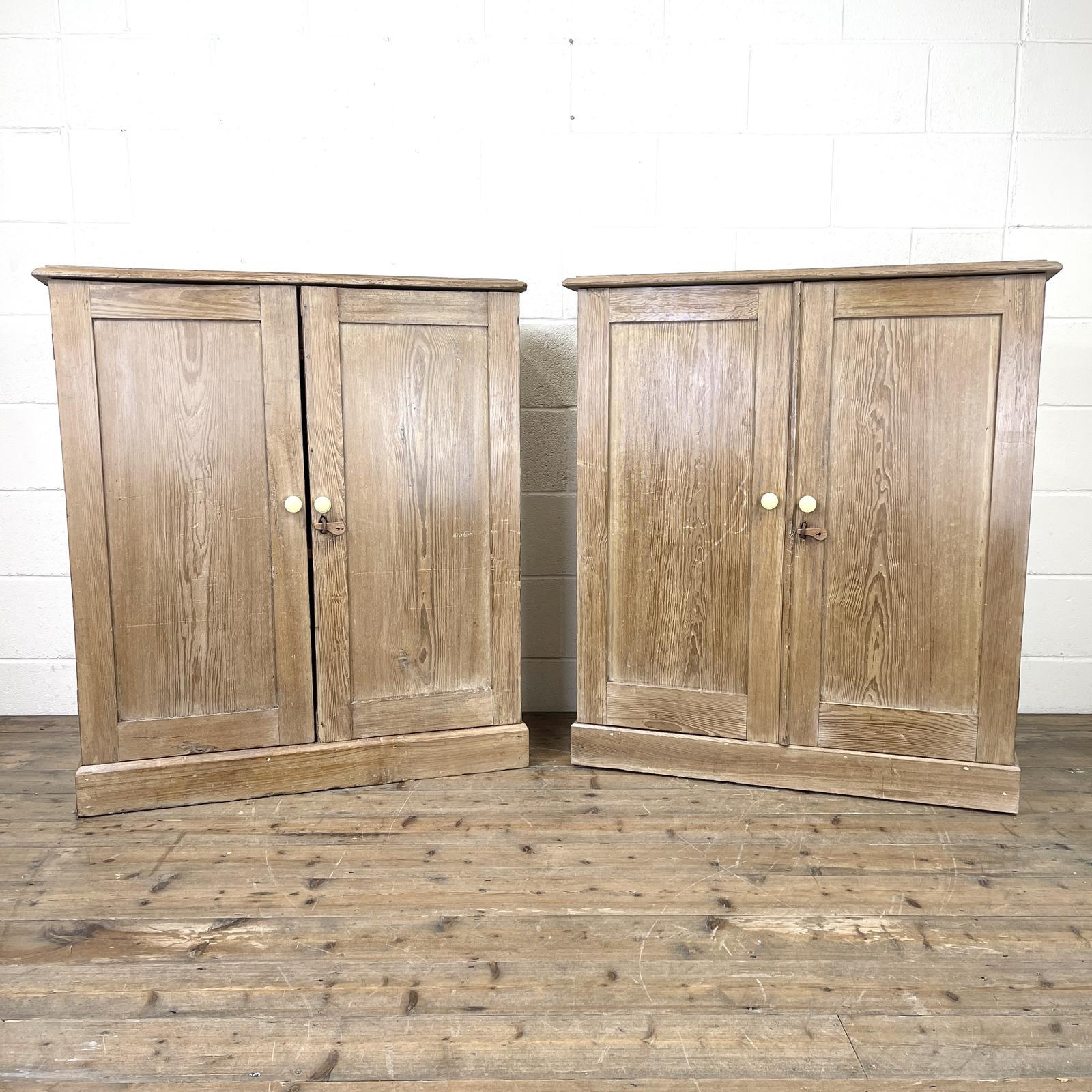 Pair of Rustic Antique Pine Cupboards (1 of 12) Pair of Rustic Antique Pine Cupboards (1 of 12)