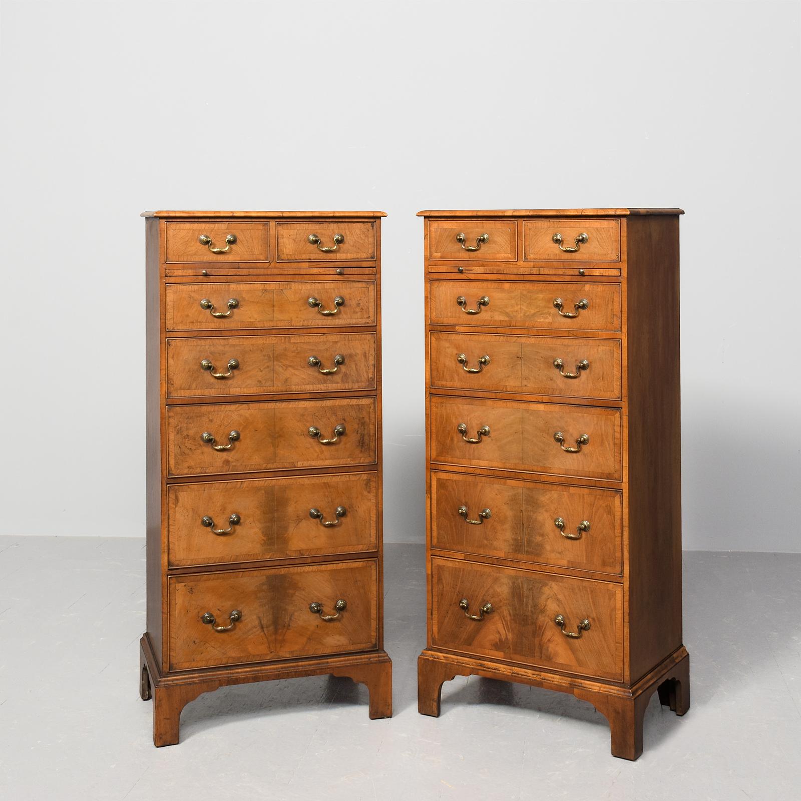Pair of Neat-sized, George III Style Walnut Chest of Drawers (1 of 9) Pair of Neat-sized, George III Style Walnut Chest of Drawers (1 of 9)