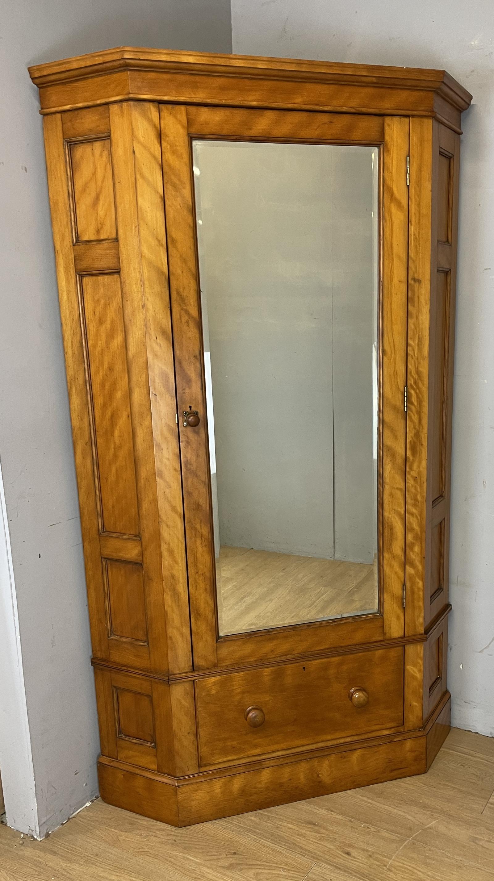 C19th Satin Birch Corner Hall Robe (1 of 14)