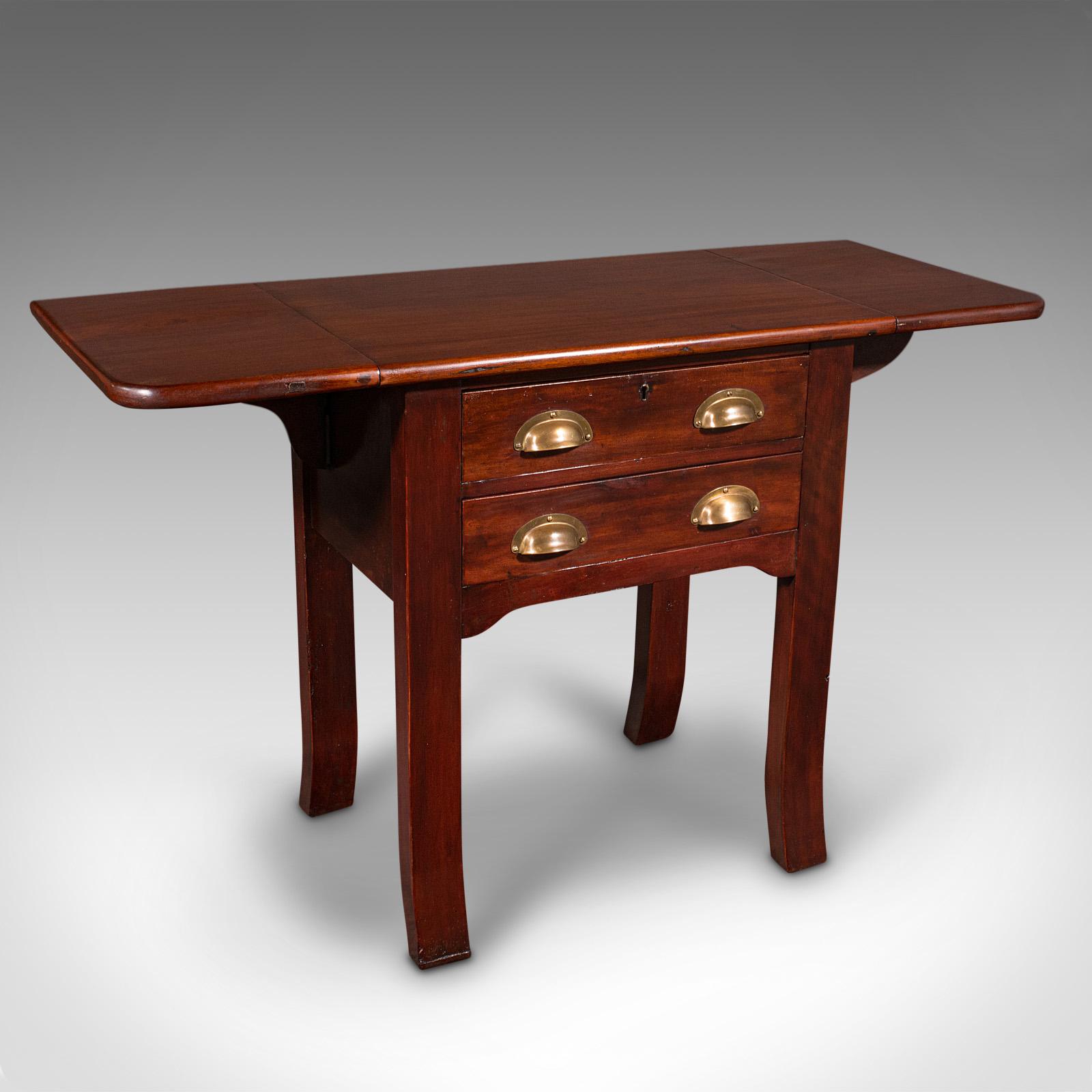 Antique Bookbinder's Press Table, English, Drop-flap, Occasional, Victorian (1 of 10)