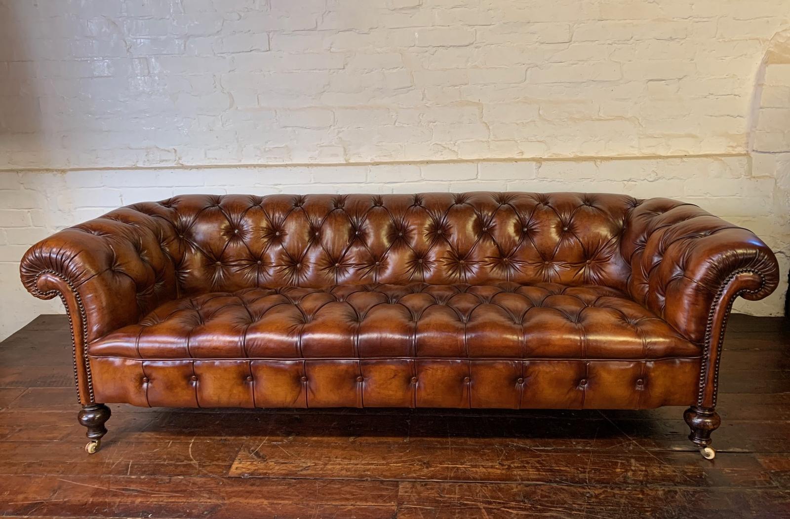 Magnificent Victorian Leather Chesterfield Sofa c.1870 (1 of 17) Magnificent Victorian Leather Chesterfield Sofa c.1870 (1 of 17)