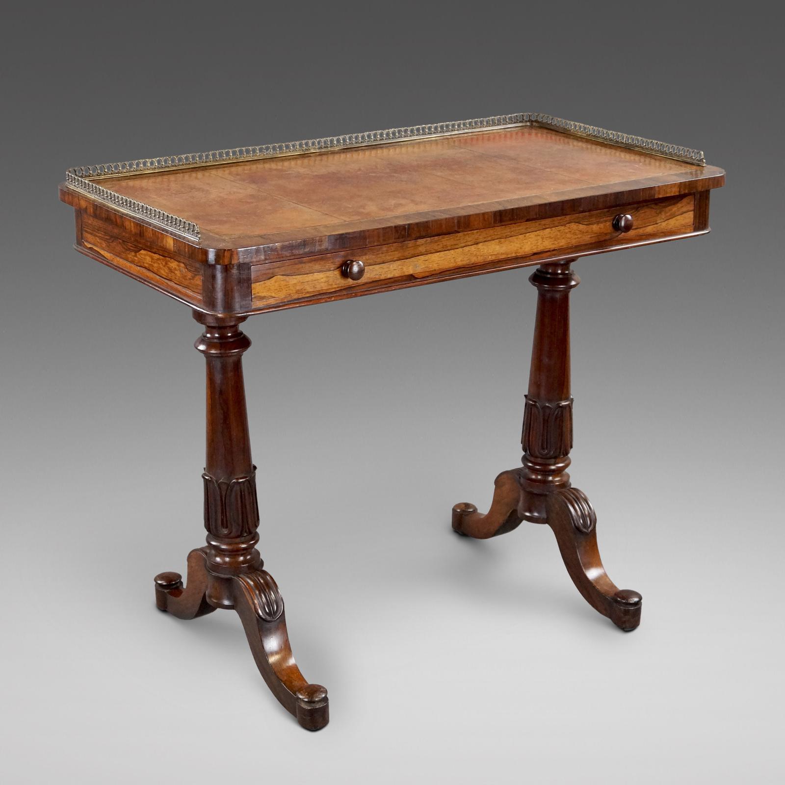 Victorian Rosewood Writing Table (1 of 5)