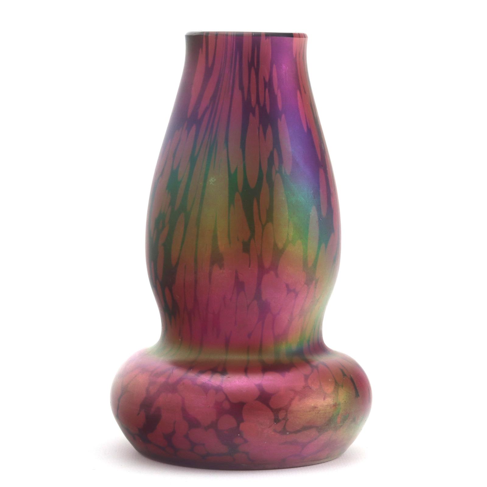 Art Nouveau Iridescent Glass Vase from Poschinger c.1910 (1 of 8)