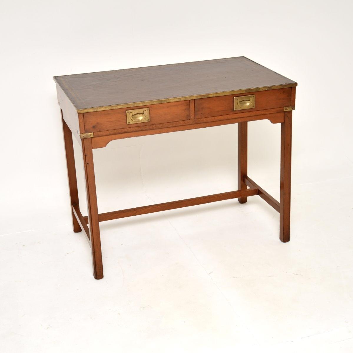 Military Campaign Style Desk in Yew Wood (1 of 10)