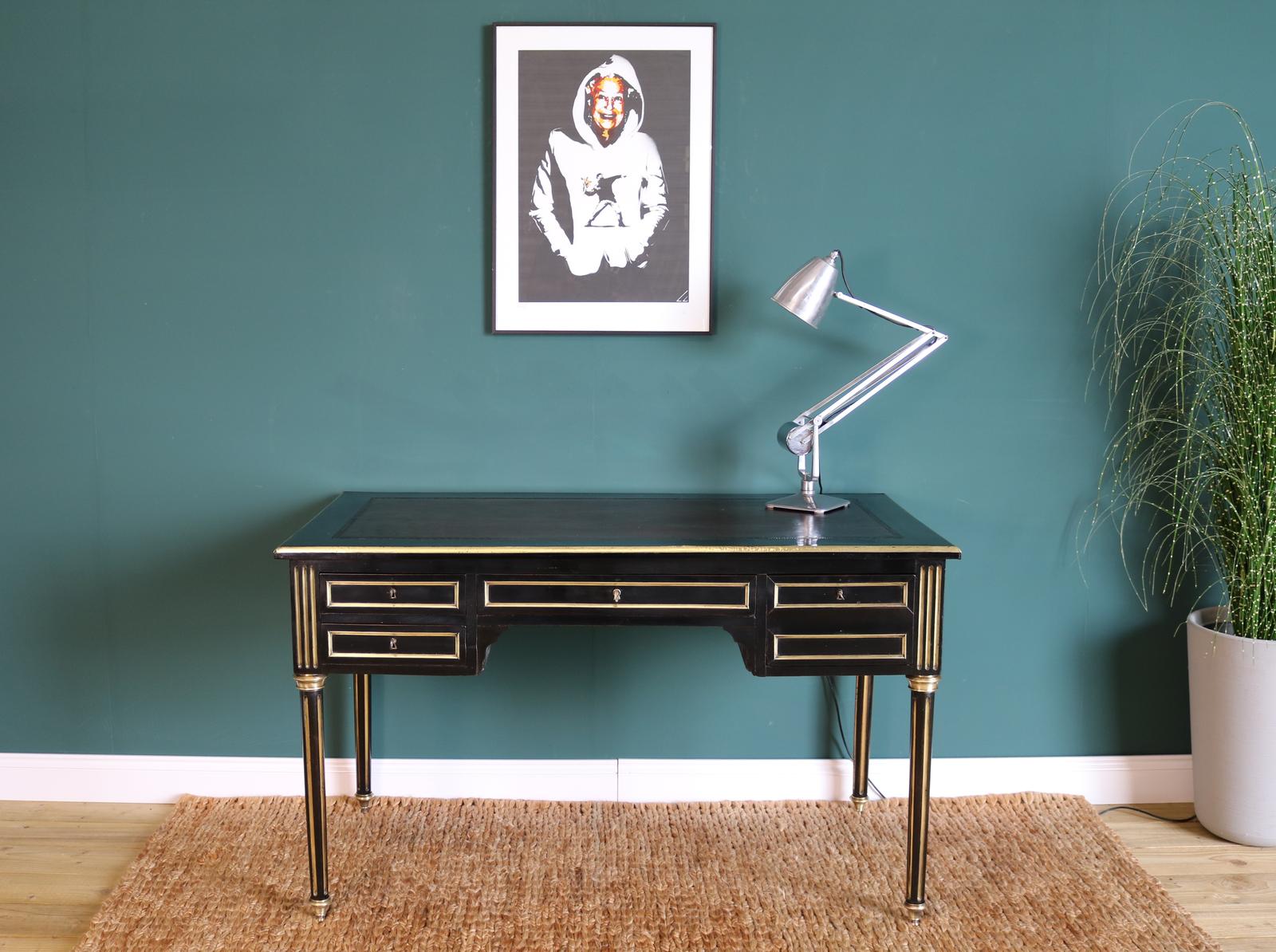 19th Century Ebonised Desk /  Writing Table (1 of 9)