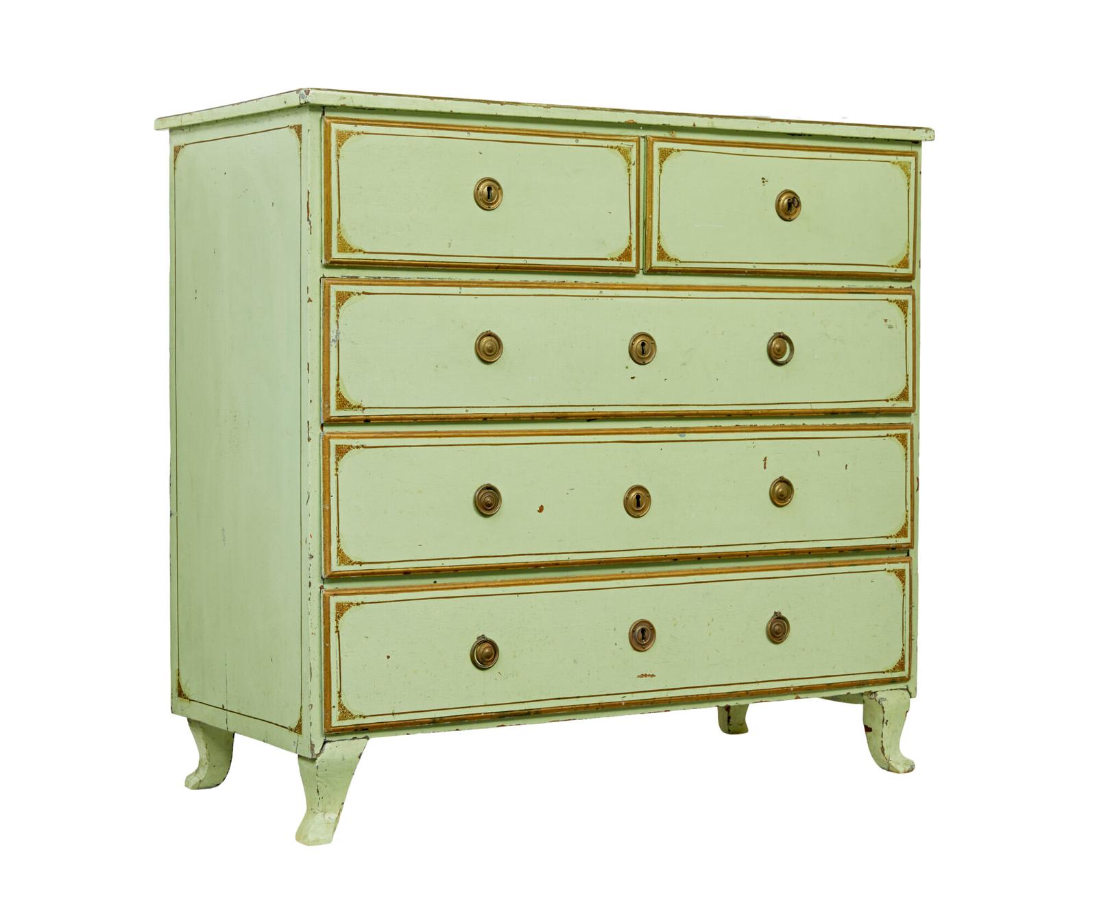 19th Century Swedish Painted Pine Chest of Drawers (1 of 11) 19th Century Swedish Painted Pine Chest of Drawers (1 of 11)