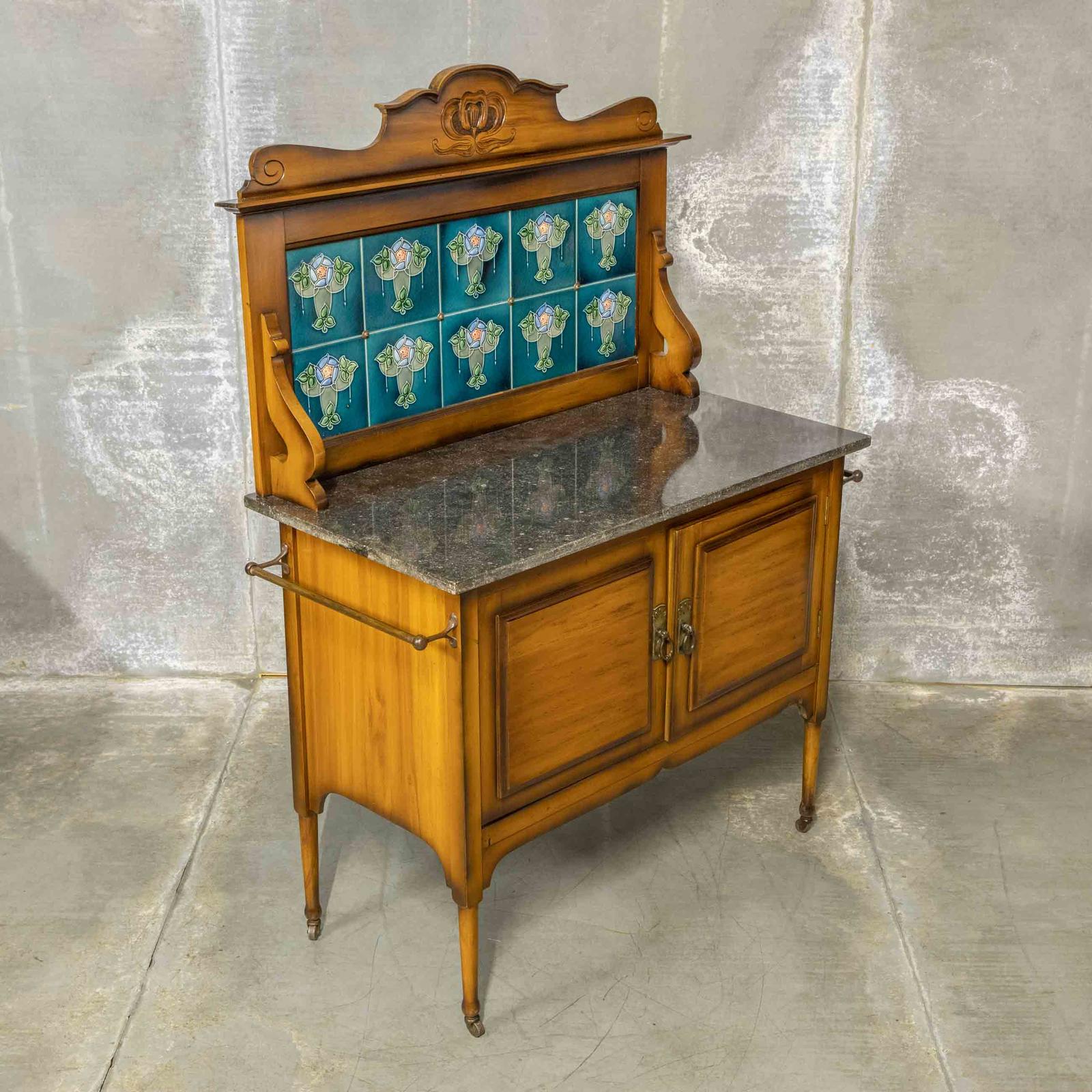 Edwardian Marble Top Washstand (1 of 13)