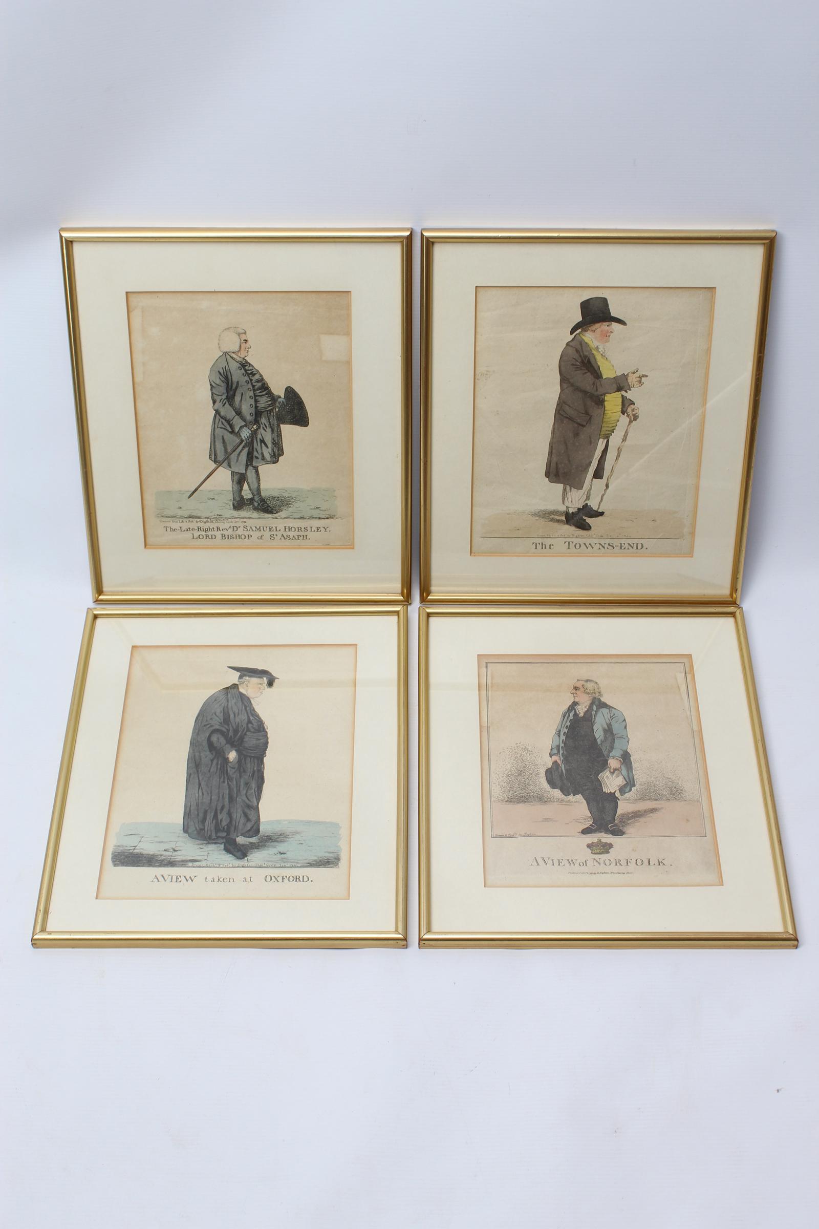 Set 4 Antique Georgian Etchings by Robert Dighton (1 of 13) Set 4 Antique Georgian Etchings by Robert Dighton (1 of 13)