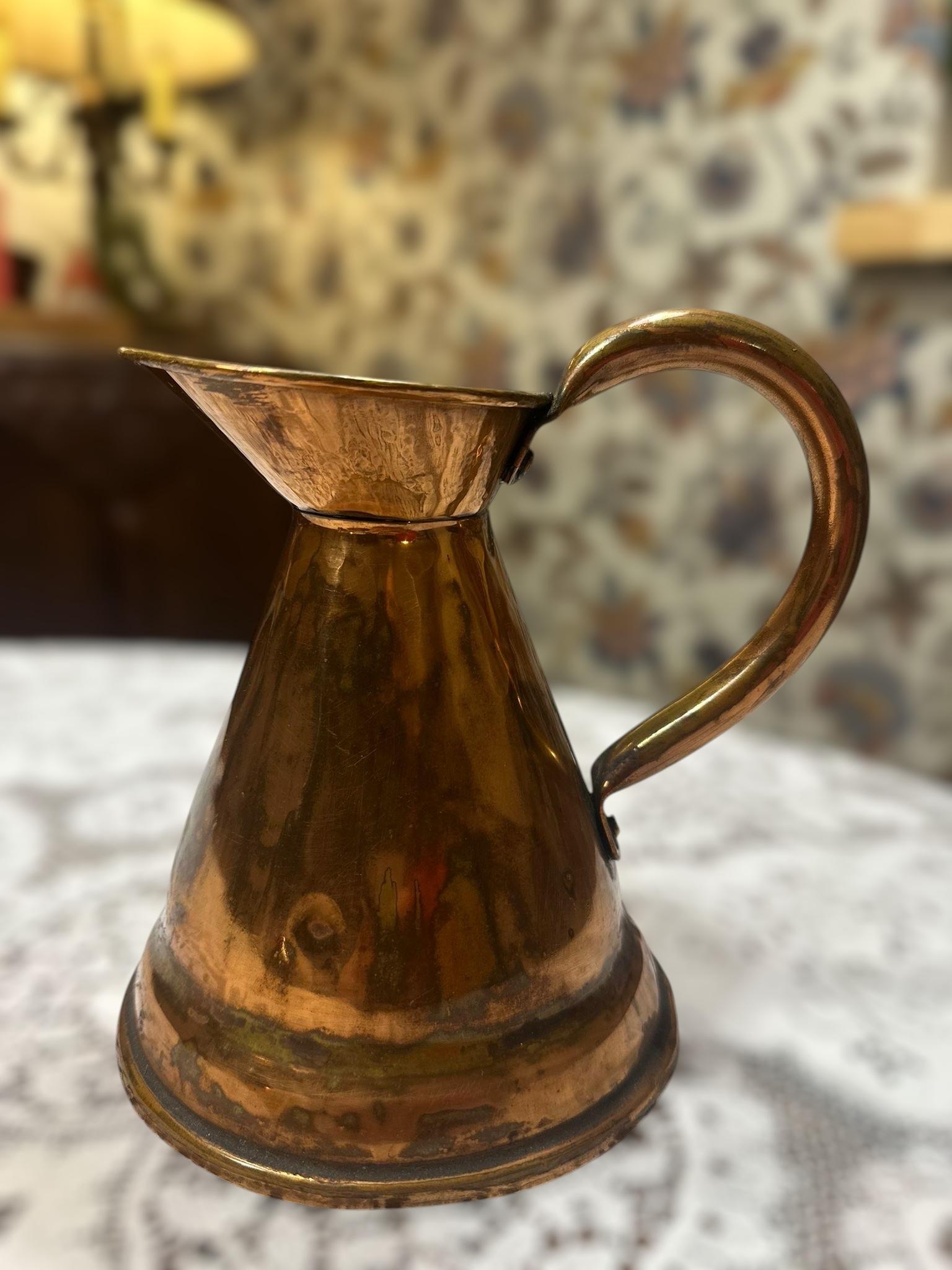 Antique Victorian Copper Jug / 19th Century (1 of 4)