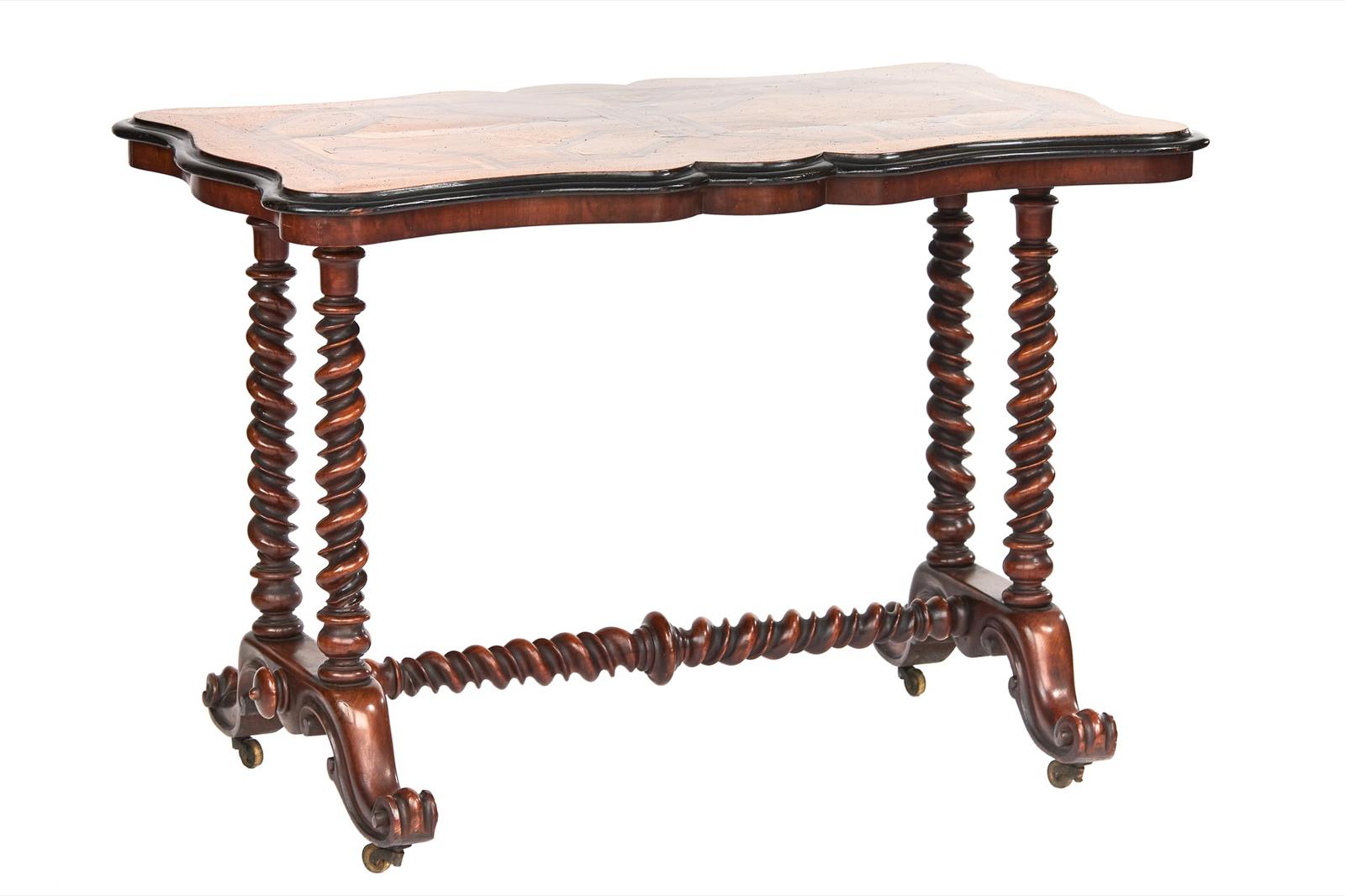 Victorian Mahogany & Oak Parquetry Inlaid Centre Table (1 of 5) Victorian Mahogany & Oak Parquetry Inlaid Centre Table (1 of 5)