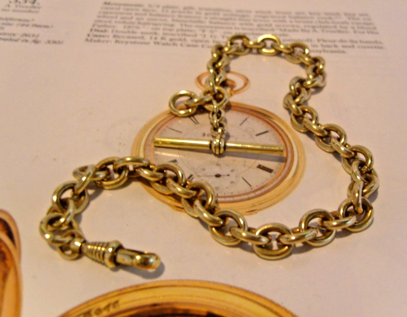Pocket Watch Chain 1920s Large Antique Brass Fancy Albert & T Bar Heavy 42.5g (1 of 13) Pocket Watch Chain 1920s Large Antique Brass Fancy Albert & T Bar Heavy 42.5g (1 of 13)